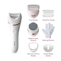 Philips BRE730/05 Epilatör (Yüz+Koltuk alti+Bikini Bölgesi+Bacak)Islak-Kuru,Işıklı,Kablosuz Philips BRE730/05 Epilatör (Yüz+Koltuk alti+Bikini Bölgesi+Bacak)Islak-Kuru,Işıklı,Kablosuz