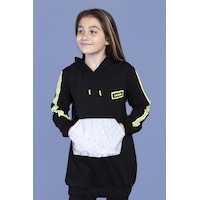 Toontoy Kız Çocuk Kanguru Cepli Reflektör Detaylı Sweatshirt Sarı Toontoy Kız Çocuk Kanguru Cepli Reflektör Detaylı Sweatshirt Sarı