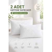 Formeya Pamukkale Alez Kapitone Yastık Koruyucu 2'Li %100 Pamuk 50X70 Formeya Pamukkale Alez Kapitone Yastık Koruyucu 2'Li %100 Pamuk 50X70