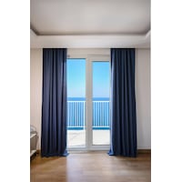 Olea 140x270 Cm 2 Adet Fon Perde İndigo Mavi Olea 140x270 Cm 2 Adet Fon Perde İndigo Mavi