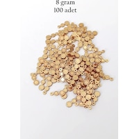 Oya Abiye Bileklik Kolye Pleksi Metalik Plastik Pul Altın Renk 8 Gram 100 Adet - Bnc498 Oya Abiye Bileklik Kolye Pleksi Metalik Plastik Pul Altın Renk 8 Gram 100 Adet - Bnc498