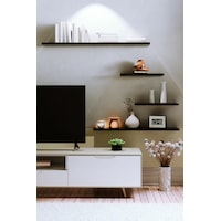 Yankı-BYEG 4lü 100 cm 80 cm 30 cm Mat Siyah Mdf Duvar Rafı Tv Ünitesi Yankı-BYEG 4lü 100 cm 80 cm 30 cm Mat Siyah Mdf Duvar Rafı Tv Ünitesi