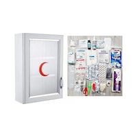 Ecza Dolabı İçi Dolu Lüx İlk Yardım İçerikli Pvc 50x35x16 Cm-159+phl
