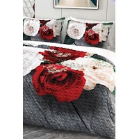 Beyaz Gül Mikro Saten 3d Dijital Baskılı Dört Mevsim Çift Kişilik Nevresim Takımı Çok Renkli Beyaz Gül Mikro Saten 3d Dijital Baskılı Dört Mevsim Çift Kişilik Nevresim Takımı Çok Renkli