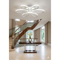 Lzy Avize Store Yonca 6 Lı Beyaz Plafonyer 3 Renk Kumandalı Salon, Mutfak, Çocuk Odası İçin Modern Led Lzy Avize Store Yonca 6 Lı Beyaz Plafonyer 3 Renk Kumandalı Salon, Mutfak, Çocuk Odası İçin Modern Led