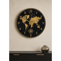 AA Shop Dünya Haritası Desenli Dekoratif Baskılı Ahşap Duvar Saati 45 Cm Sessiz Akar Mekanizma 867 Çoklu Renkli AA Shop Dünya Haritası Desenli Dekoratif Baskılı Ahşap Duvar Saati 45 Cm Sessiz Akar Mekanizma 867 Çoklu Renkli