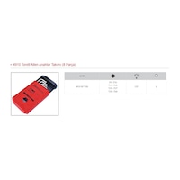 İzeltaş 8 Parça Torx Allen Takımı 4910 00 7108