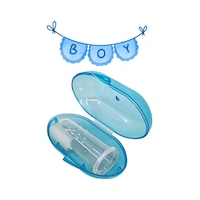 Mucit Home Mavi Erkek Bebek Çocuk Silikon Parmak Diş Kaşıyıcı Dil Temizleyici Diş Fırçası Mucit Home Mavi Erkek Bebek Çocuk Silikon Parmak Diş Kaşıyıcı Dil Temizleyici Diş Fırçası