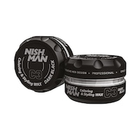 NISHMAN Saç Şekillendirici Renklendirici Wax Siyah Renk C3 100ml NISHMAN Saç Şekillendirici Renklendirici Wax Siyah Renk C3 100ml