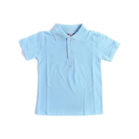 Mavi Kısa Kol Düz Renk Yakalı 6-17 Yaş Çocuk Okul Lakos Tişört Polo Yaka T-shirt Mavi Mavi Kısa Kol Düz Renk Yakalı 6-17 Yaş Çocuk Okul Lakos Tişört Polo Yaka T-shirt Mavi