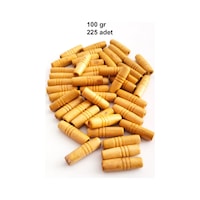 100 Gr 225 Adet Ahşap Boncuk 25 Mm Boy X 10 Mm En Doğal Ahşap Makrome El İşi Çanta 100 Gr 225 Adet Ahşap Boncuk 25 Mm Boy X 10 Mm En Doğal Ahşap Makrome El İşi Çanta