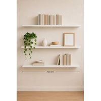 Yankı-byeg 120 Cm 3lü Mat Beyaz Mdf Gizli Montaj Ahşap Duvar Rafı Uçan Raf Kitaplık Yankı-byeg 120 Cm 3lü Mat Beyaz Mdf Gizli Montaj Ahşap Duvar Rafı Uçan Raf Kitaplık