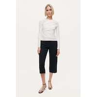 Drape Detaylı Bluz Nocturne Ekru Drape Detaylı Bluz Nocturne Ekru