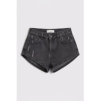 it's basic Kadın Koyu Füme 11s6-1 Süper Mini %100 Koton Denim Şort Çok Renkli it's basic Kadın Koyu Füme 11s6-1 Süper Mini %100 Koton Denim Şort Çok Renkli