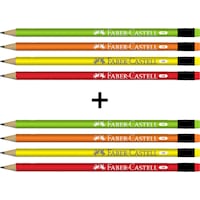 Faber-Castell Silgili Kurşun Kalem, 8'li Faber-Castell Silgili Kurşun Kalem, 8'li