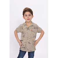 Toontoy Kids Toontoy Erkek Çocuk Desenli Tişört Yeşil Toontoy Kids Toontoy Erkek Çocuk Desenli Tişört Yeşil
