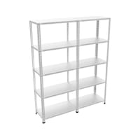 Raf Burada 5 Katlı Duble Galvaniz Çelik Raf - Depo, Arşiv, Kiler, Dosya, Market Rafı-43x75x200 cm- 0.70 mm Raf Burada 5 Katlı Duble Galvaniz Çelik Raf - Depo, Arşiv, Kiler, Dosya, Market Rafı-43x75x200 cm- 0.70 mm