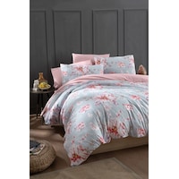 Mystory Home Rose Lastikli Çarşaflı Çift Kişilik Nevresim Takımı Mystory Home Rose Lastikli Çarşaflı Çift Kişilik Nevresim Takımı