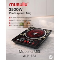 Musullu ALP-13A 3500 W Çelik Tabanlı İndiksiyon Ocak Musullu ALP-13A 3500 W Çelik Tabanlı İndiksiyon Ocak