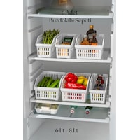 6 Lı Buzdolabı Organizeri Düzenleyici Çok Amaçlı Dolap Düzenleyici Beyaz 12x30x14 Cm Çok Renkli 6 Lı Buzdolabı Organizeri Düzenleyici Çok Amaçlı Dolap Düzenleyici Beyaz 12x30x14 Cm Çok Renkli