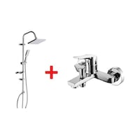 Creavit SH630 İkili Duş Seti Takımı Duş Sistemi + Luna Banyo Bataryası Creavit SH630 İkili Duş Seti Takımı Duş Sistemi + Luna Banyo Bataryası