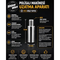 Shine Wax Polisaj Makinesi Uzatma Aparatı 5 Cm Shine Wax Polisaj Makinesi Uzatma Aparatı 5 Cm