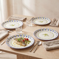 Güral Zeytindalı Desenli 25 Cm 4lü Porselen Servis Tabağı Seti Çok Renkli Güral Zeytindalı Desenli 25 Cm 4lü Porselen Servis Tabağı Seti Çok Renkli