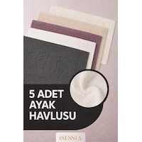 Serra 5 Adet %100 Pamuk En Iyi Emici Ayak Havlusu Konforlu Banyo Paspası 50x70cm Diğer Serra 5 Adet %100 Pamuk En Iyi Emici Ayak Havlusu Konforlu Banyo Paspası 50x70cm Diğer