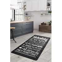Kıtchen Sıyah Djt 160X230 Cm Dekoratif Kıtchen Sıyah Djt 160X230 Cm Dekoratif
