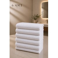6 Adet Beyaz 50x85 Cm 200 Gram Bukle - Armür Otel El-yüz Havlusu Beyaz 6 Adet Beyaz 50x85 Cm 200 Gram Bukle - Armür Otel El-yüz Havlusu Beyaz