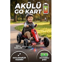 Uzaktan Kumandalı Işıklı 12v Akülü 35kg Taşıma Kapasiteli 7km/h Hızlı Çift Motorlu Çocuk Gokart Kırmızı Uzaktan Kumandalı Işıklı 12v Akülü 35kg Taşıma Kapasiteli 7km/h Hızlı Çift Motorlu Çocuk Gokart Kırmızı