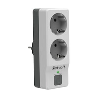 Dotvolt İkili Akım Korumalı Priz Beyaz Anahtarlı Surge Hunter 1050 Joule Dotvolt İkili Akım Korumalı Priz Beyaz Anahtarlı Surge Hunter 1050 Joule