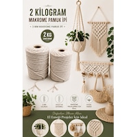2 Kg 5 Mm 3 Büküm Makrome İpi 300 Metre 2 Kg 5 Mm 3 Büküm Makrome İpi 300 Metre