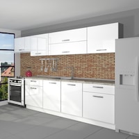 Decoraktiv Prestij 280 Mdf Hazır Mutfak Dolabı - Tezgah Dahil - Parlak Beyaz Decoraktiv Prestij 280 Mdf Hazır Mutfak Dolabı - Tezgah Dahil - Parlak Beyaz