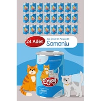 Enjoy Somonlu Kedi Konservesi Sos İçinde Et Parçacıklı 400 Gr X24 Enjoy Somonlu Kedi Konservesi Sos İçinde Et Parçacıklı 400 Gr X24
