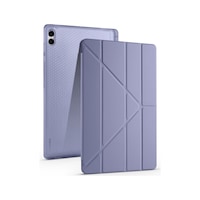 Galaxy Uyumlu Tab S11 Ultra Kılıf Mkst Tri Folding Kalem Bölmeli Standlı Kılıf - Mor Tablet Kılıfı Galaxy Uyumlu Tab S11 Ultra Kılıf Mkst Tri Folding Kalem Bölmeli Standlı Kılıf - Mor Tablet Kılıfı