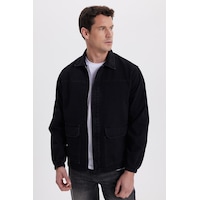 Tudors Erkek Relax Fit Rahat Kesim Çift Cep Denim Siyah Kot Mont Gömlek-42021 Siyah Tudors Erkek Relax Fit Rahat Kesim Çift Cep Denim Siyah Kot Mont Gömlek-42021 Siyah