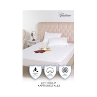 Vionel Home %100 Pamuklu Kapitone Fitted Su Sıvı Geçirmez Çift Kişilik Yatak Koruyucu Alez Beyaz Vionel Home %100 Pamuklu Kapitone Fitted Su Sıvı Geçirmez Çift Kişilik Yatak Koruyucu Alez Beyaz
