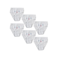 Tutku 6'lı Paket Kız Çocuk Beyaz Külot Beyaz Tutku 6'lı Paket Kız Çocuk Beyaz Külot Beyaz