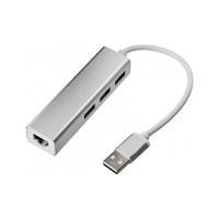 Triline Aluminyum USB To Rj45 Ethernet + USB 3 Port Hub Çoklayıcı Triline Aluminyum USB To Rj45 Ethernet + USB 3 Port Hub Çoklayıcı