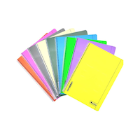 Myline A4 Plastik Kapak 80 Yaprak Kareli Spiralli Defter 5 ' Li Set Çok Renkli Myline A4 Plastik Kapak 80 Yaprak Kareli Spiralli Defter 5 ' Li Set Çok Renkli