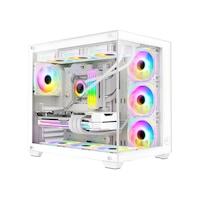 Gametech Prime V2 RGB Tuş Kontrollü 7x120 MM Fan Oyuncu Bilgisayar Kasası Beyaz Gametech Prime V2 RGB Tuş Kontrollü 7x120 MM Fan Oyuncu Bilgisayar Kasası Beyaz