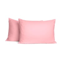 Soley Mix & Match Plain %100 Pamuklu 2 Li Yastık Kılıfı Seti Pembe