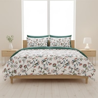 Mystory Home Lastikli Çarşaflı Çift Kişilik Nevresim Takımı Zümrüt Kırmızı - Yeşil Mystory Home Lastikli Çarşaflı Çift Kişilik Nevresim Takımı Zümrüt Kırmızı - Yeşil