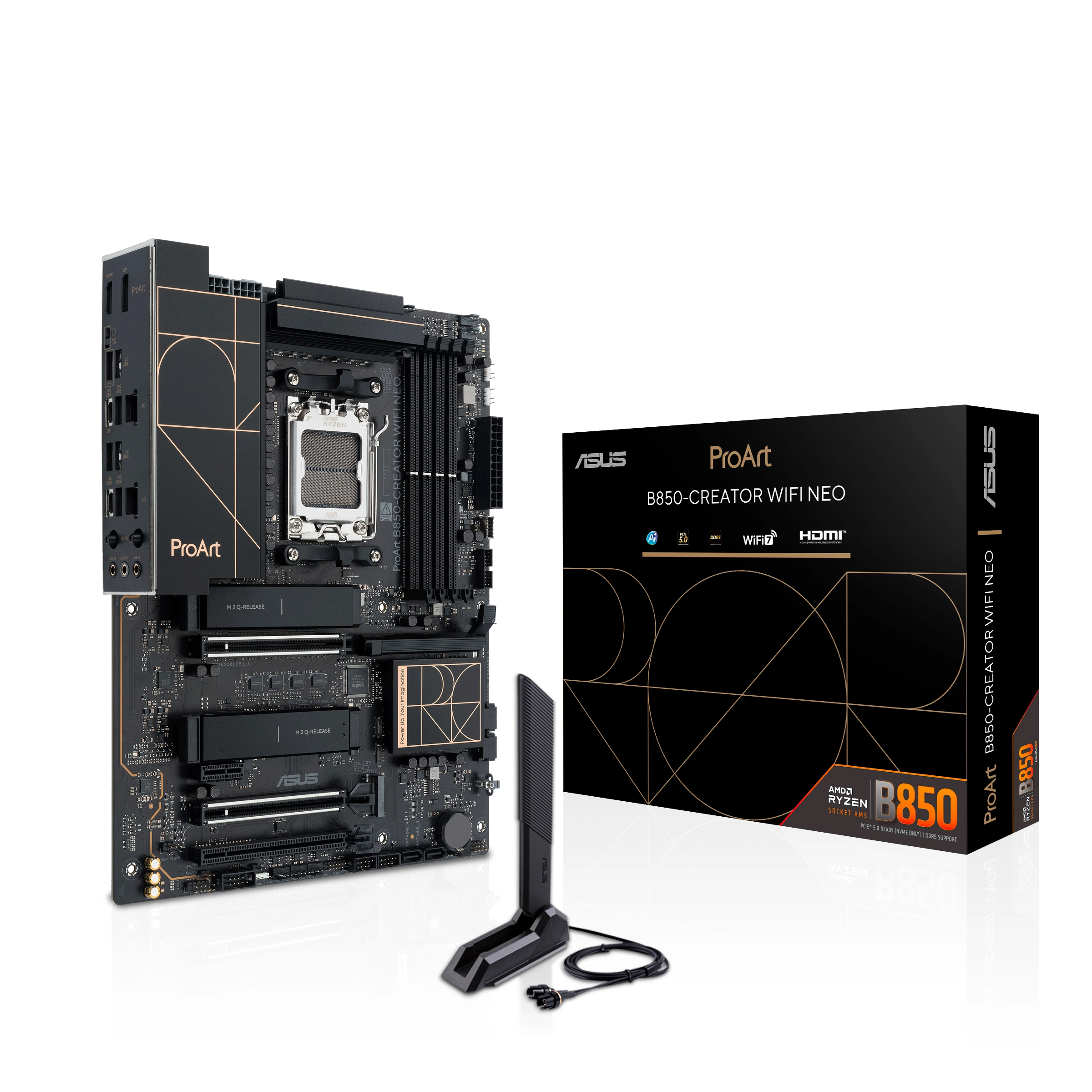 Asus Proart B850-creator Wıfı Neo Amd B850 Am5 Ddr5 9000 Asus Proart B850-creator Wıfı Neo Amd B850 Am5 Ddr5 9000