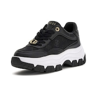 Guess Kadın Berrett2 Monogram Desenli Kalın Tabanlı Sneaker - Siyah 4221490 Guess Kadın Berrett2 Monogram Desenli Kalın Tabanlı Sneaker - Siyah 4221490