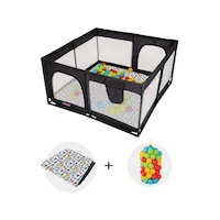 Tommy Baby Güvenli Bebek Ve Çocuk Oyun Alanı Oyun Parkı 125X125 Oyun Matı Topları Yatak Tommy Baby Güvenli Bebek Ve Çocuk Oyun Alanı Oyun Parkı 125X125 Oyun Matı Topları Yatak
