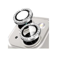 Buff Apple Uyumlu iPhone 14 / 14 Plus Diamond Kamera Lens Koruyucu Gümüş Buff Apple Uyumlu iPhone 14 / 14 Plus Diamond Kamera Lens Koruyucu Gümüş