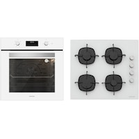 Silverline BO6502W02 - CS5335W01 Beyaz Cam Ankastre Set Silverline BO6502W02 - CS5335W01 Beyaz Cam Ankastre Set