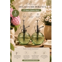 Porsima 15729 2'li Cam Sprey Şişe Seti 350 Ml Yeşil Cam Çiçek Bitki Sulama Püskürtücü & Sprey Yağdanlık Porsima 15729 2'li Cam Sprey Şişe Seti 350 Ml Yeşil Cam Çiçek Bitki Sulama Püskürtücü & Sprey Yağdanlık
